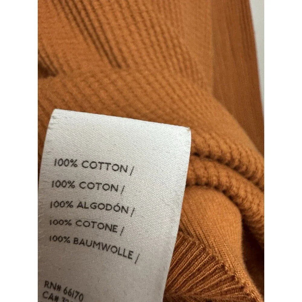 We The Free Owen Thermal Top Size XL Brown Long Sleeve Cotton V Neck - Picture 5 of 5